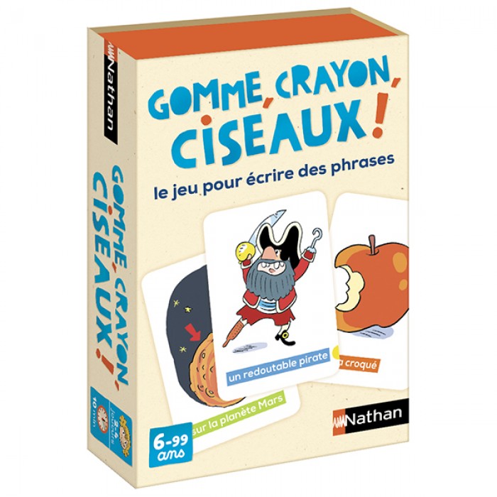 Nathan : Gomme, Crayon, ciseaux!
