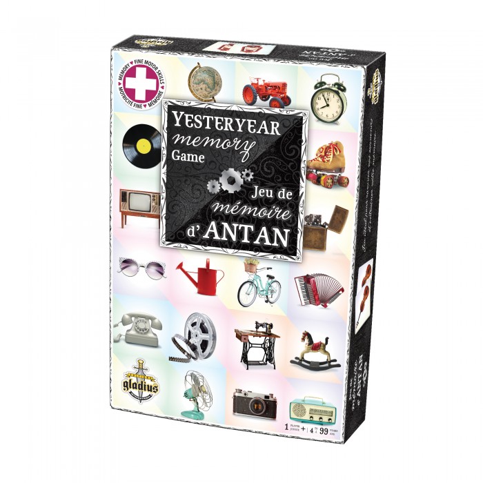 Jeu de mémoire d'Antan est un jeu très simple à jouer seul ou entre amis à partir de 4 ans à adultes - Franc Jeu Repentigny