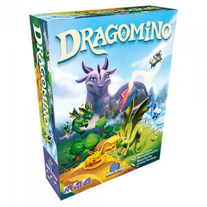 Dragomino est la version junior de Kingdomino, cette fois-ci nous avons un dragon et ces oeufs, pour les enfant de 5 ans et plus - Franc Jeu Repentigny
