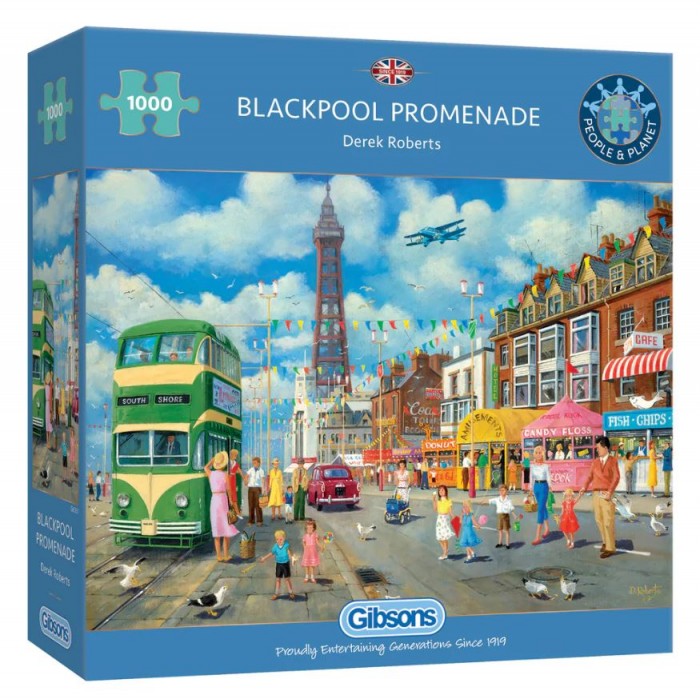 Casse-tête : Blackpool Promenade (Derek Roberts) - 1000 pcs - Gibsons