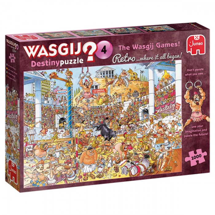 Casse-tête: Wasgij? Retro Destiny #4: Les Jeux Wasgij - 1000 pcs - Jumbo