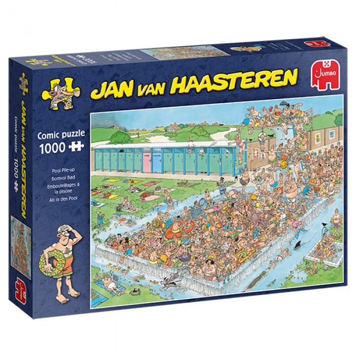 Casse-tête : Embouteillages à la piscine (Jan Van Haasteren) - 1000 pcs - Jumbo
