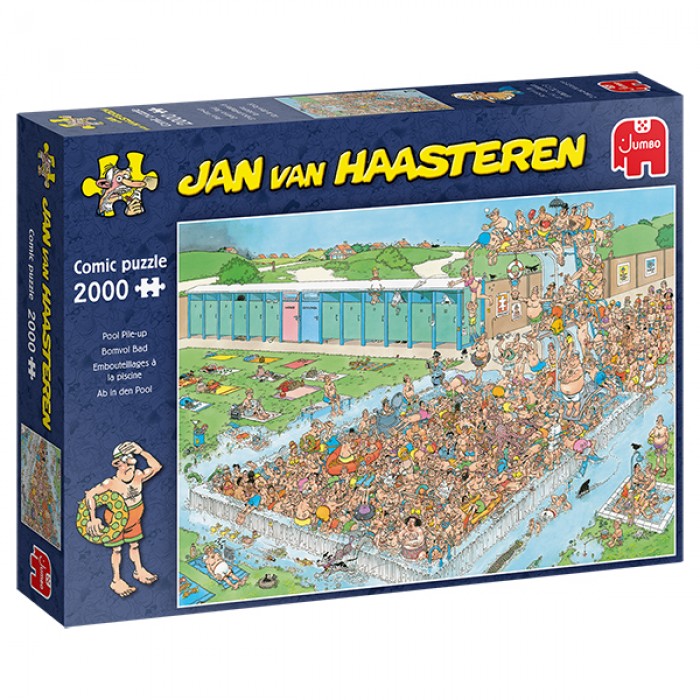 Casse-tête : Embouteillages à la piscine  (Jan Van Haasteren) - 2000 pcs - Jumbo