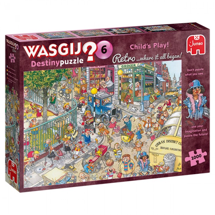 Casse-tête : Wasgij? Retro Destiny #6: Jeux d'enfants! - 1000 pcs - Jumbo