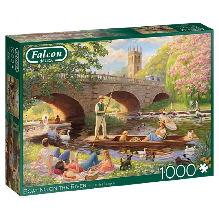 Casse-tête : Boating on the River (D. Rodgers) - 1000 pcs - Falcon