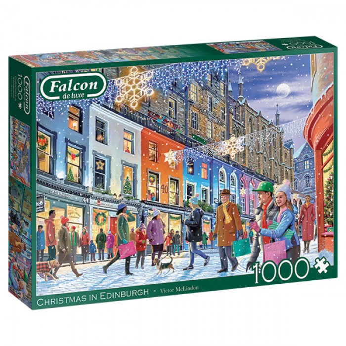 Casse-tête : Christmas in Edinburgh (V. McLindon) - 1000 pcs - Falcon