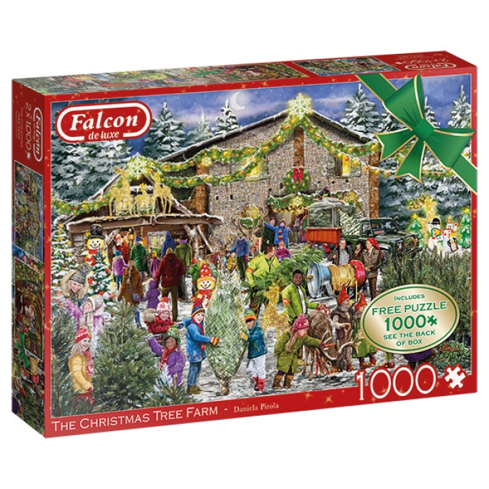 Casse-tête Falcon 2 x 1000 pcs : The Christmas Tree Farm (D. Pirola)