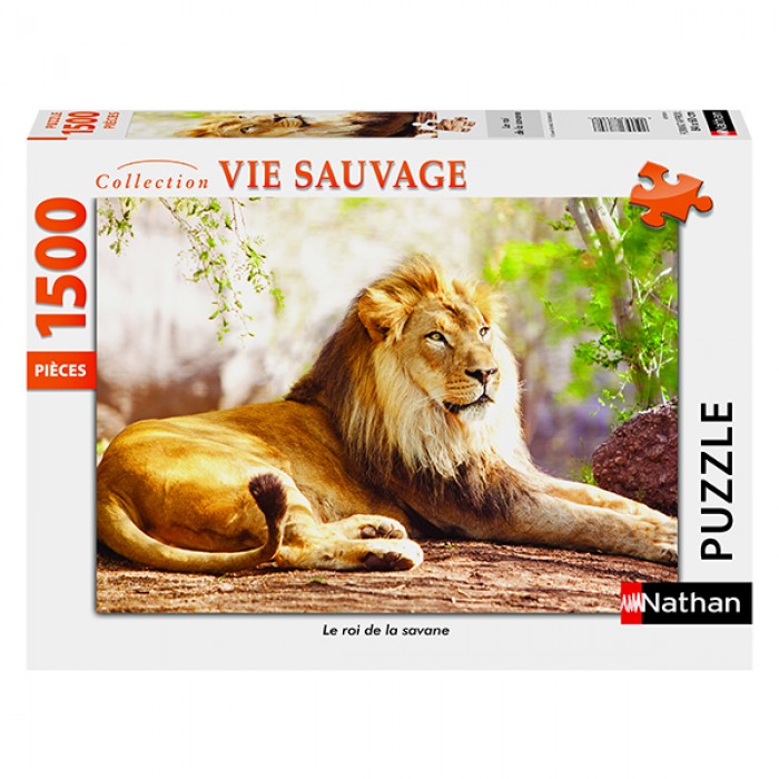 Casse-tête : Le roi de la savanne - 1500 pcs - Nathan