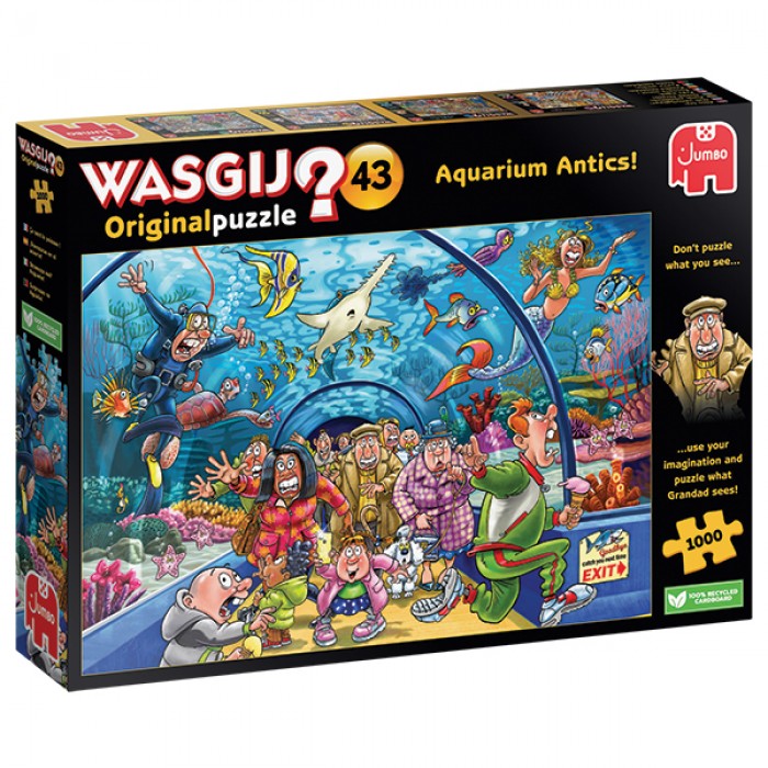 Casse-tête : Wasgij? Original #43: Ça sent le poisson! (Aquarium Antics!) - 1000 pcs - Jumbo