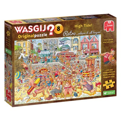 Casse-tête : Wasgij? Retro Original #8 : Marée Haute! (High Tide!)  - 1000 pcs - Jumbo