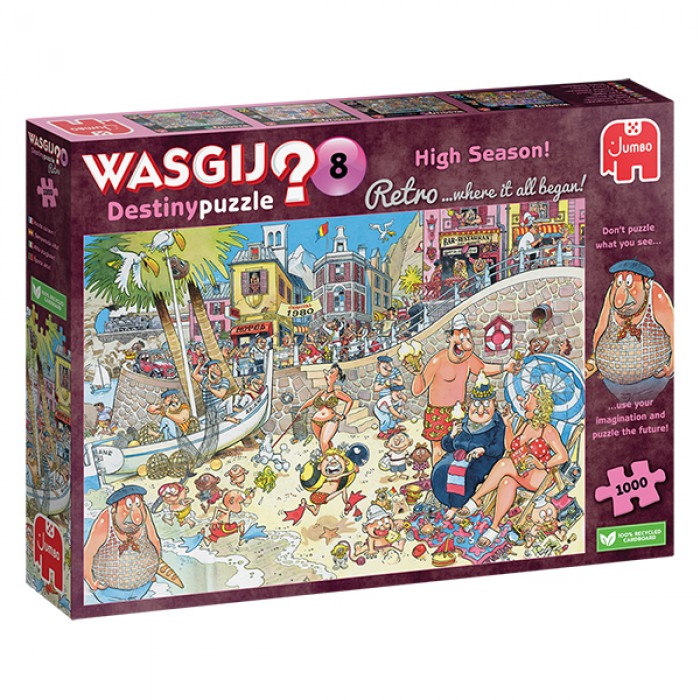 Casse-tête : Wasgij? Retro Destiny #8 : Haute saison! (High Season!)  - 1000 pcs - Jumbo