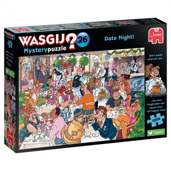 Casse-tête : Wasgij? Mystery #26 : Saint-Valentin! (Date Night!) - 1000 pcs - Jumbo