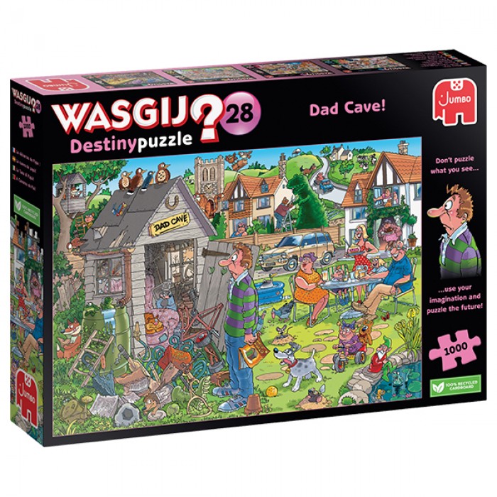 Casse-tête : Wasgij? Destiny #28 : Le débarras de papa! (Dad Cave!) - 1000 pcs - Jumbo