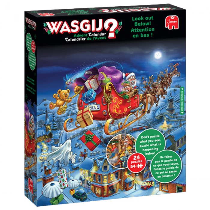 Casse-tête : Wasgij? : Calendrier de l'avent - 24 x 54 pcs - Jumbo