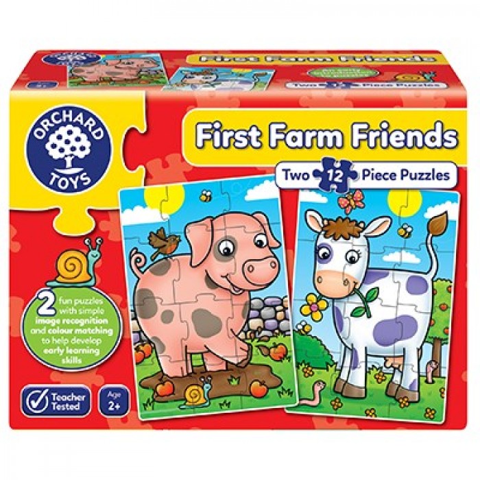 Casse-tête:  First Farm Friends - 2x 12 pcs - Orchard Toys