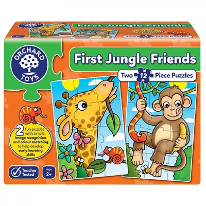 Casse-tête:  First Jungle Friends - 2x 12 pcs - Orchard Toys