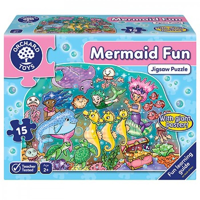 Casse-tête de plancher: Mermaid Fun - 15 pcs - Orchard Toys