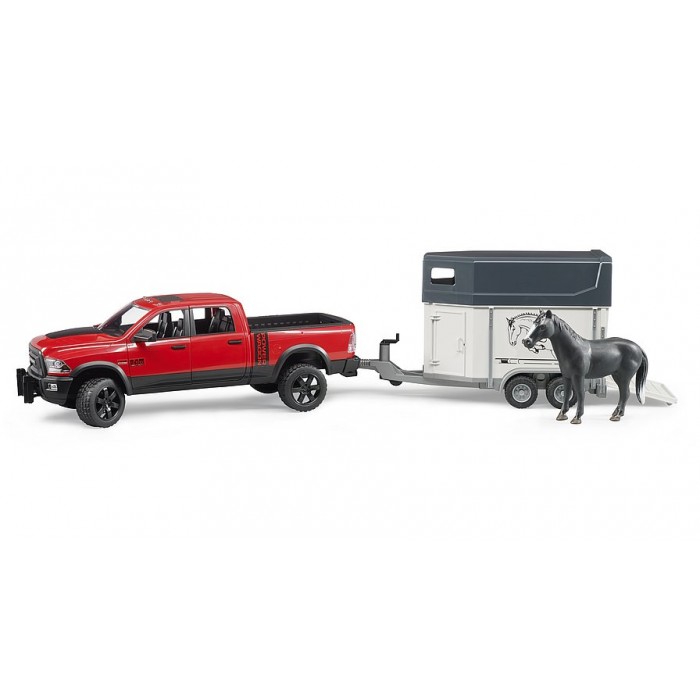 Bruder: Pick-up RAM 2500 Power Wagon avec van pour chevaux