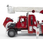 Bruder: Camion de pompier avec échelle MACK Granite avec pompe à eau