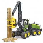 Bruder: Abatteuse John Deere 1270G avec 1 tronc d'arbre