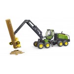 Bruder: Abatteuse John Deere 1270G avec 1 tronc d'arbre