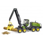 Bruder: Abatteuse John Deere 1270G avec 1 tronc d'arbre