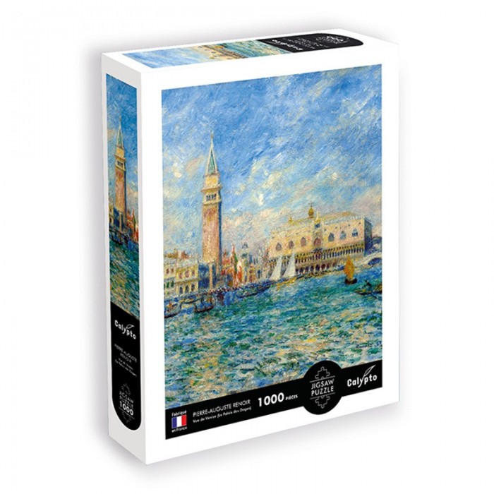 Casse-tête : Vue de Venise (Le Palais des Doges) - Pierre-Auguste Renoir - 1000 pcs - Calypto