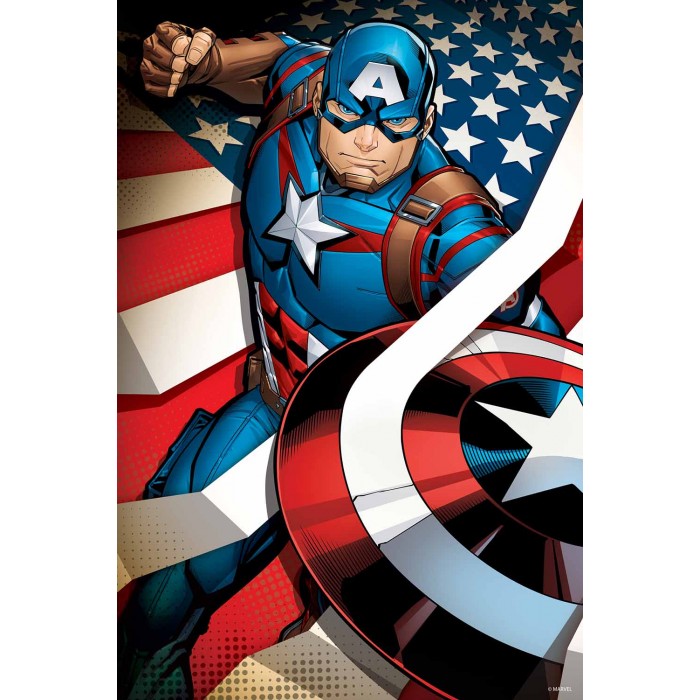 Casse-tête 3D Lenticulaire : Captain America - 300 pcs - Prime 3D