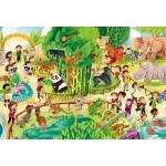 Casse-tête de plancher : Zoo - 24 pcs - Clementoni