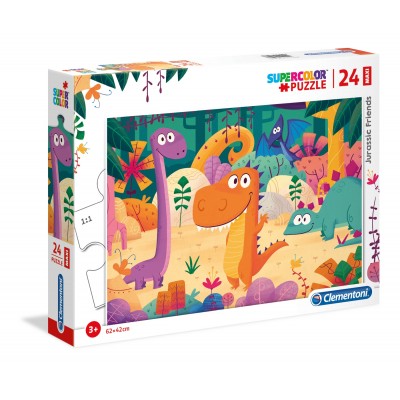 Casse-tête de plancher : Jurassic Friends - 24 pcs - Clementoni