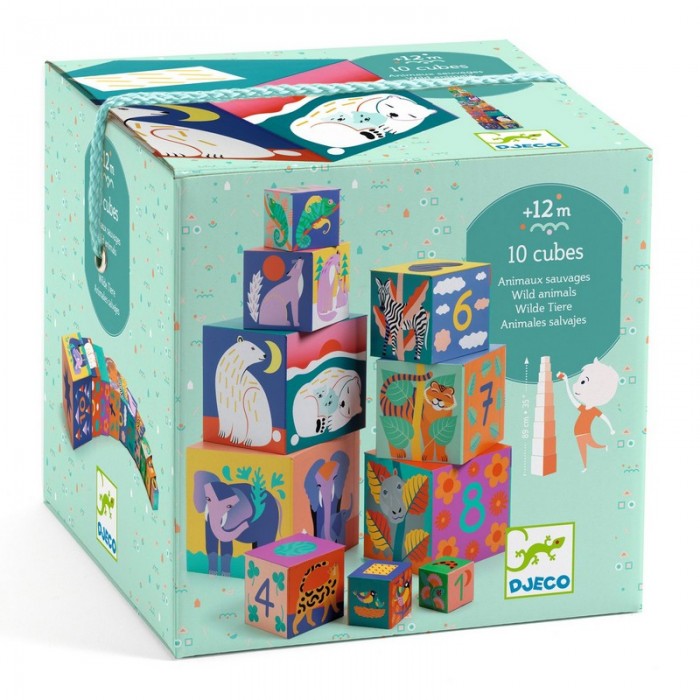 Cubes - animaux sauvages - Djeco