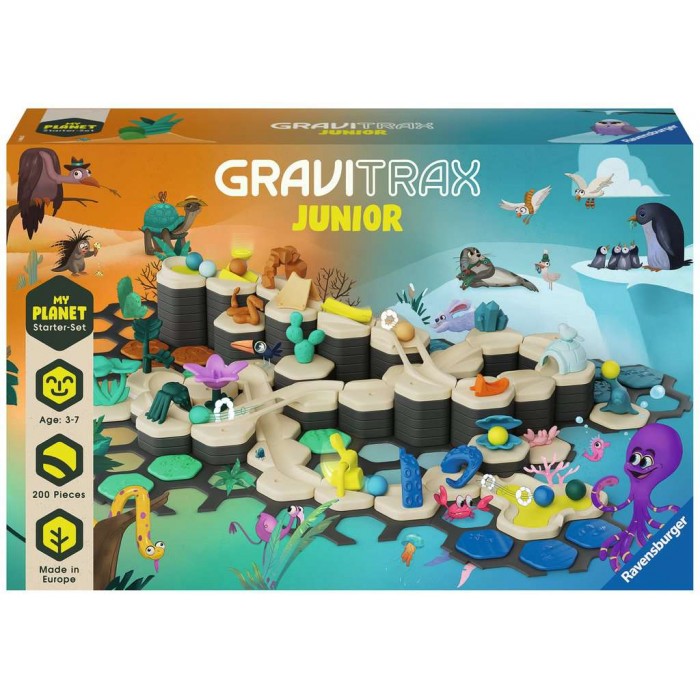 GraviTrax Junior : Ensemble de démarrage - XXL My Planet 200 pièces (Multilingue)