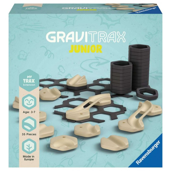 GraviTrax Junior : Extension - Rails : My Trax 35 pièces (Multilingue)