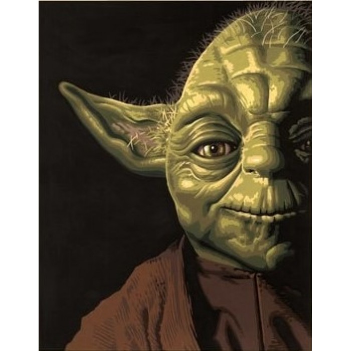 Peinture par numéro PaintWorks : Star Wars - Yoda (11'' x 14'')