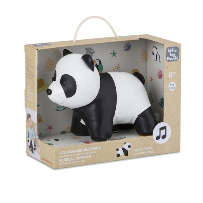 Luca le Panda est une magifique peluche musicale en cuir qui deviendra un merveilleux compagnon pour les enfants à partir de la naissance  - Franc Jeu Repentigny