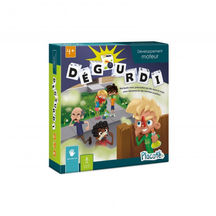 DÉgourdi est un jeu de la compagnie québecoise Placote qui a pour objectif Coordonner le mouvement des doigts pour les enfants de 4 ans et plus - Franc Jeu Repentigny