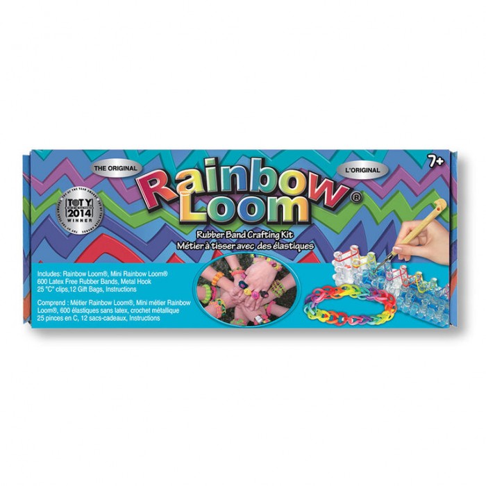 Rainbow Loom - L'original est une trousse de création de bracelets de la compagnie Rainbow Loom, pour 7 ans et plus - Franc Jeu Repentigny