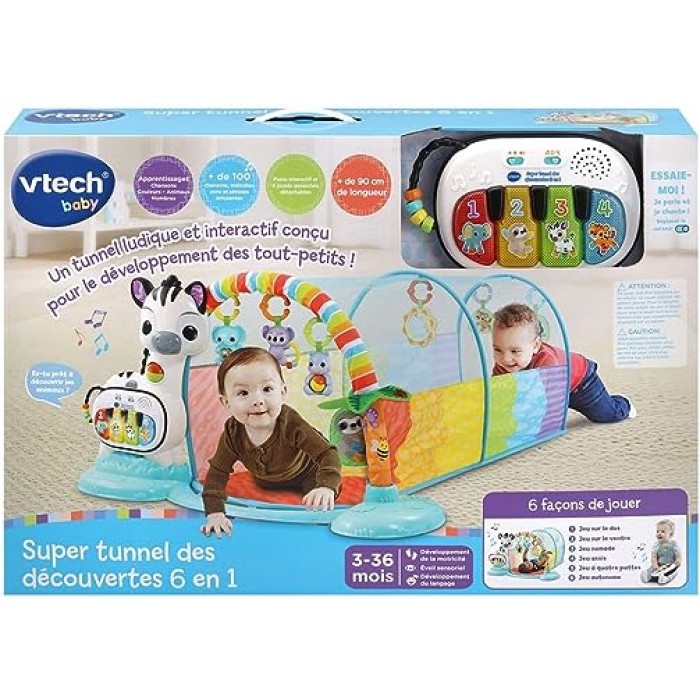 Vtech Baby : Super tunnel des découvertes 6 en 1