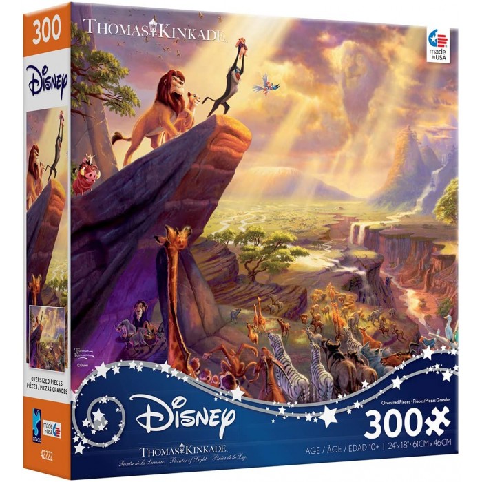 Casse-tête larges pièces:  Disney : Roi Lion (Thomas Kinkade) -  300 XXL pcs  - Ceaco
