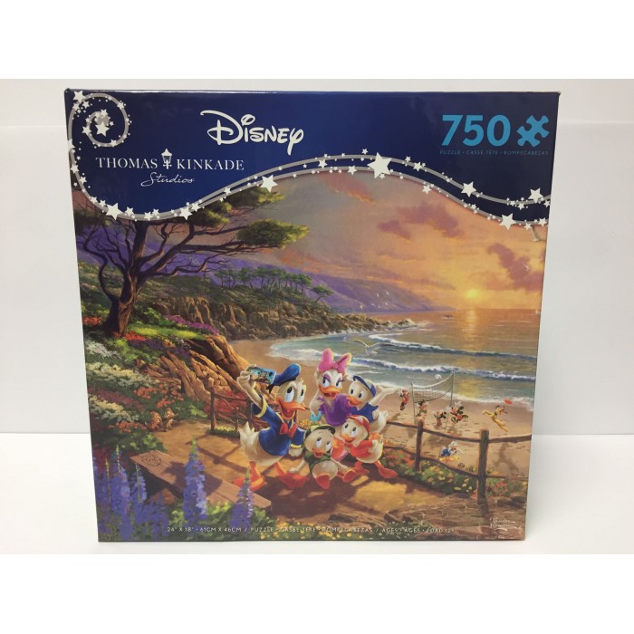 Casse-tête:  Disney : Donald et Daisy, un après-midi de canard  (Thomas Kinkade) -  750 pcs  - Ceaco
