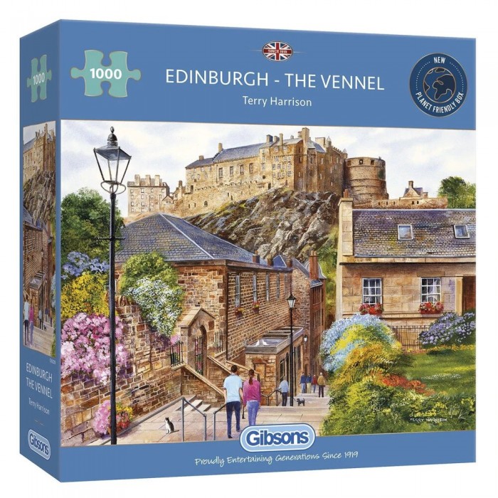 Casse-tête 1000 pièces Gibsons : Edinburgh - The Vennel par Terry Harrison pour les fans de puzzles! - Franc Jeu Repentigny