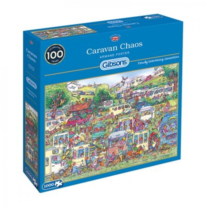 Casse-tête 1000 pièces Gibsons : Caravan Chaos par Armand Foster  pour les fans de puzzles! - Franc Jeu Repentigny