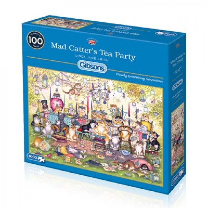 Casse-tête : Mad Catter's Tea Party (L. J. Smith) - 1000 pcs - Gibsons