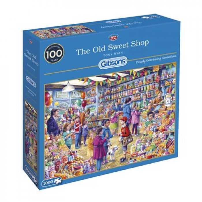Casse-tête 1000 pièces Gibsons : The Old Sweet Shop par Tony Ryan pour les fans de puzzles! - Franc Jeu Repentigny