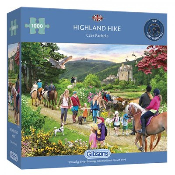 Casse-tête 1000 pièces Gibsons : Highland Hike pour les fans de puzzles!