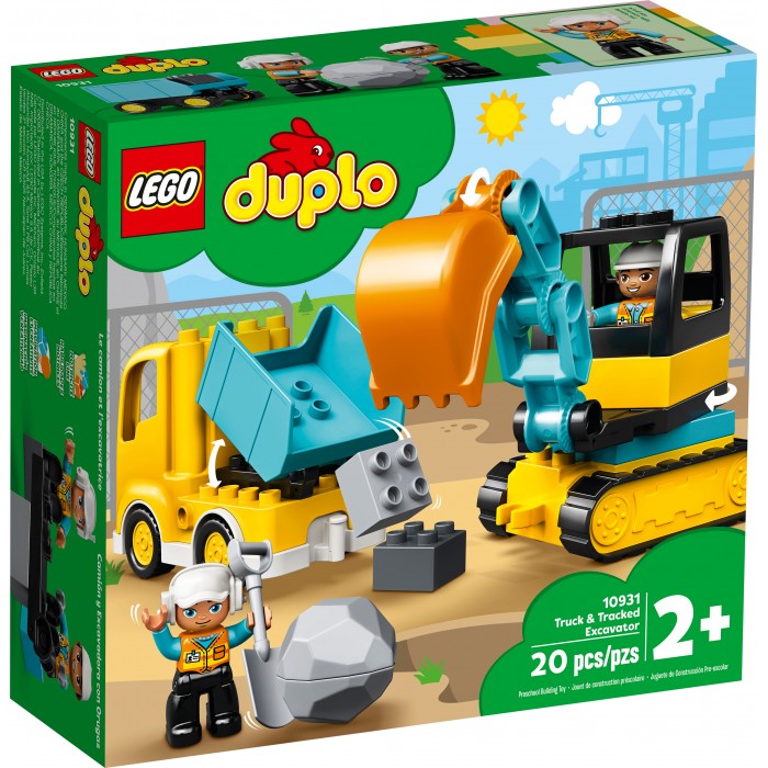 LEGO Duplo: Le camion et la pelleteuse - 20 pcs
