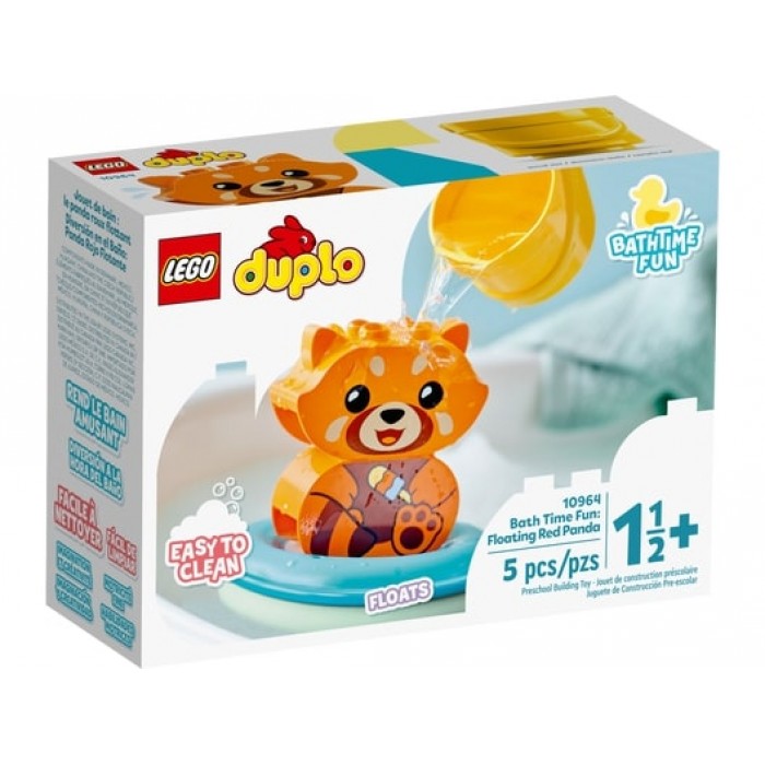 LEGO Duplo: Jouet de bain - Le panda rouge flottant - 5 pcs 