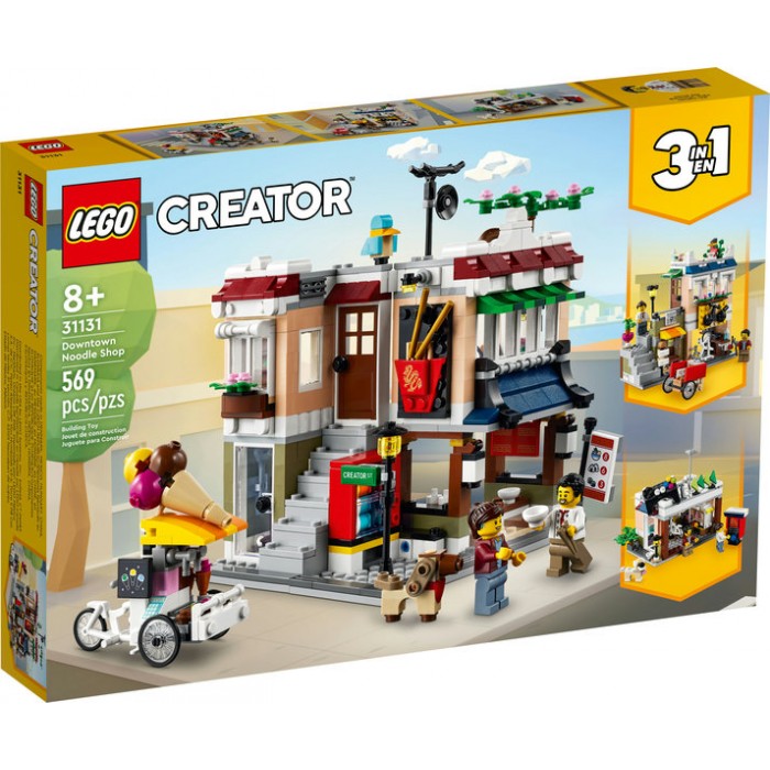 LEGO Creator : La boutique de nouilles du centre ville 3-en-1 - 569 pcs 