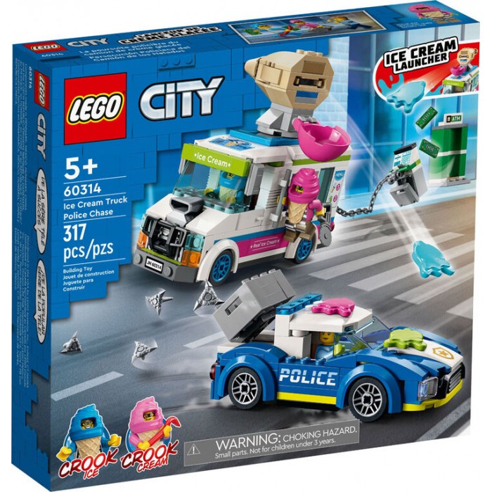 LEGO City : La poursuite policière du camion de crème glacée - 317  pcs