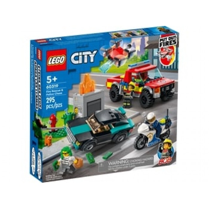 LEGO City: L’incendie et la poursuite policière - 295 pcs